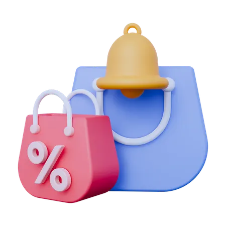 Notificación de compras  3D Icon