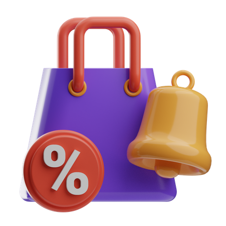 Notificación de compras  3D Icon