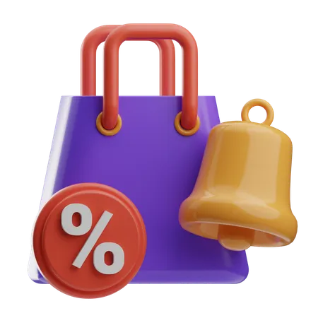 Notificación de compras  3D Icon