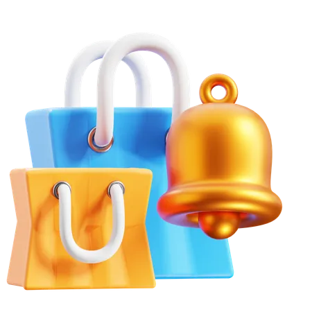 Notificación de compras  3D Icon