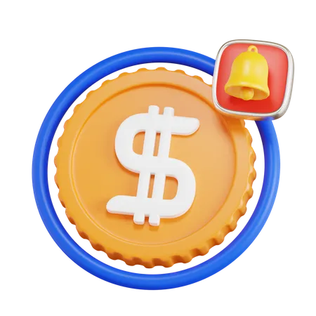 Notificacion de pago  3D Icon