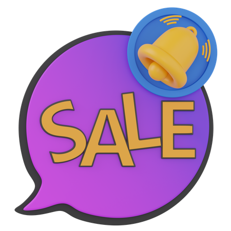 Notificación de venta  3D Icon