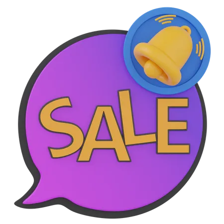 Notificación de venta  3D Icon