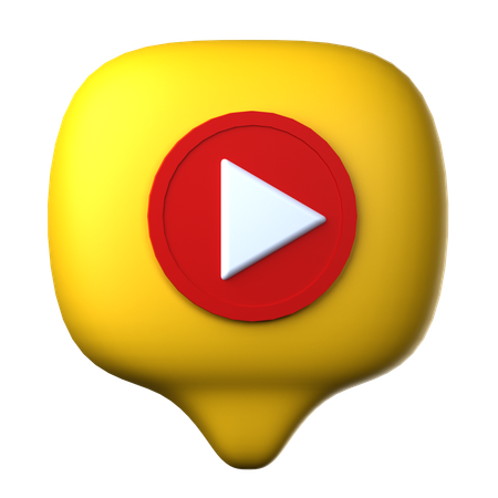 Vídeo de notificación  3D Icon