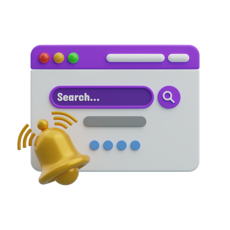 Notificación del navegador  3D Icon