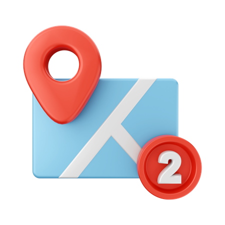 Notificación de mapa  3D Icon