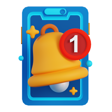 Notificación de teléfono móvil  3D Icon