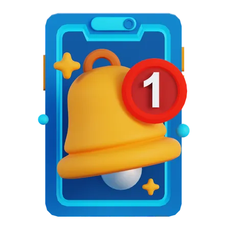 Notificación de teléfono móvil  3D Icon