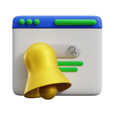 Notification  3D Icon