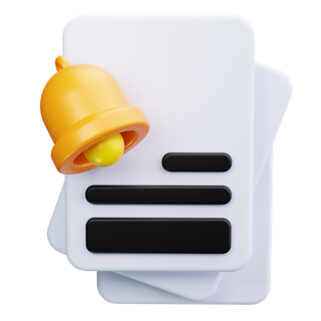 Notification  3D Icon