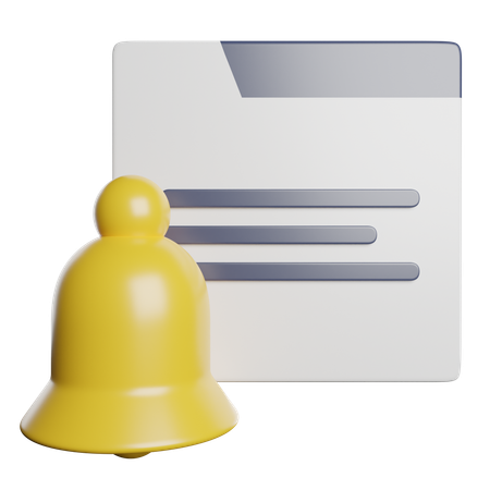 Notification  3D Icon