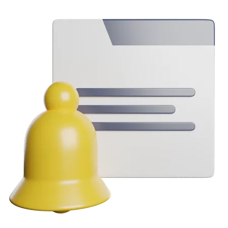 Notification  3D Icon