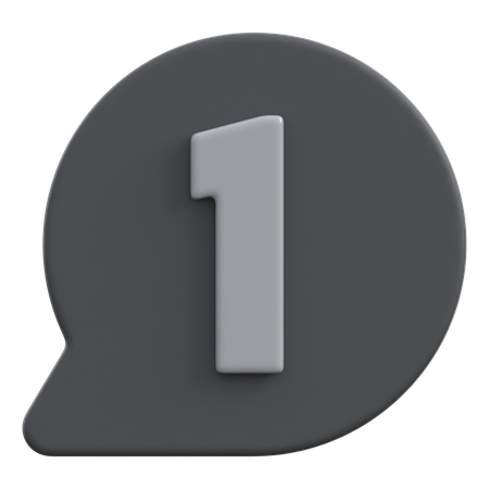 通知  3D Icon