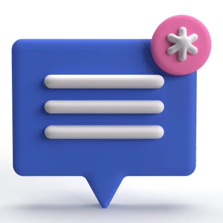 Notification  3D Icon