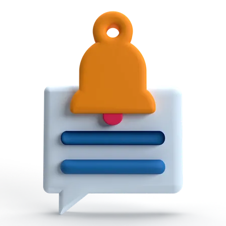 Notification  3D Icon