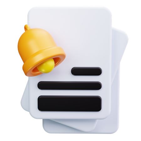 Notification  3D Icon