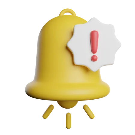 Notification Alert Bell 3D Icon