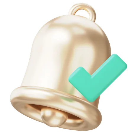 Notification accepter  3D Icon