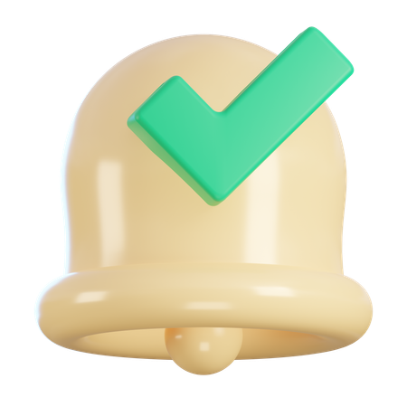 Notification accepter  3D Icon