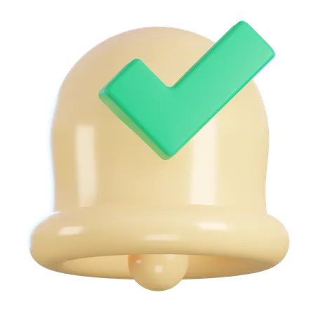 Notification accepter  3D Icon