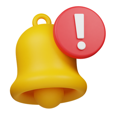 Notification Alert  3D Icon