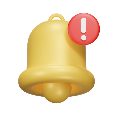 Notification Alert  3D Icon