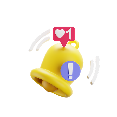 Notification Alert  3D Icon