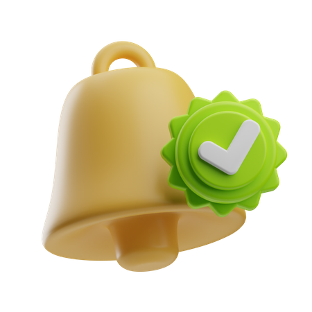 Notification approuvée  3D Icon