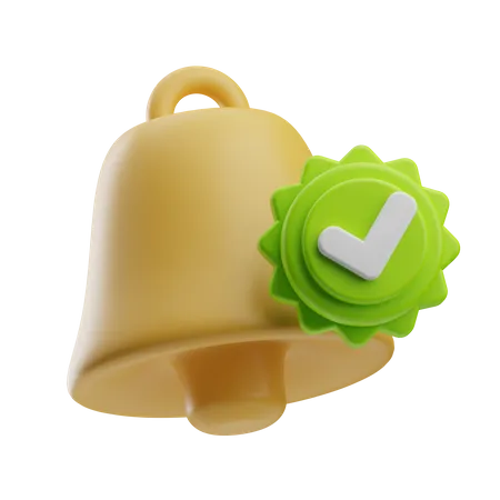 Notification approuvée  3D Icon