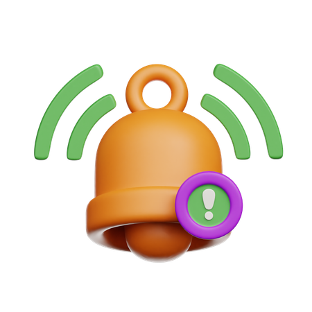 Cloche de notification  3D Icon