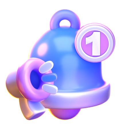 Cloche de notification  3D Icon
