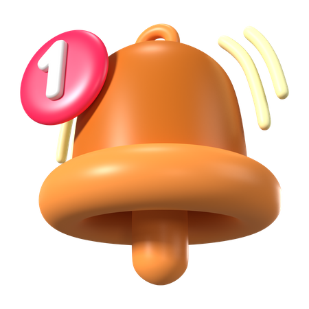 Notification Bell  3D Icon