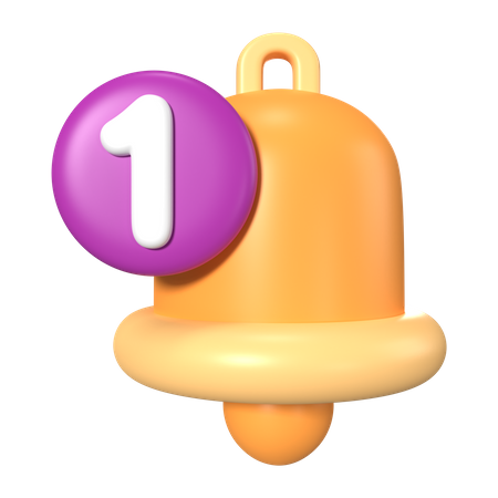 Notification Bell  3D Icon