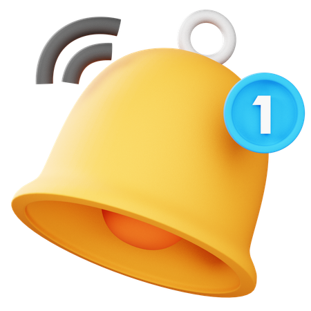 Notification Bell  3D Icon