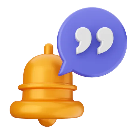 Notification Bell  3D Icon