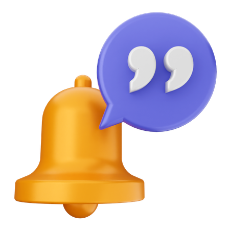 Notification Bell  3D Icon