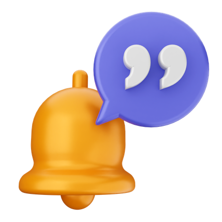 Notification Bell  3D Icon