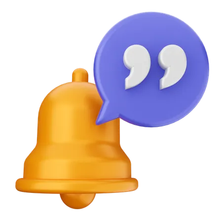 Notification Bell  3D Icon