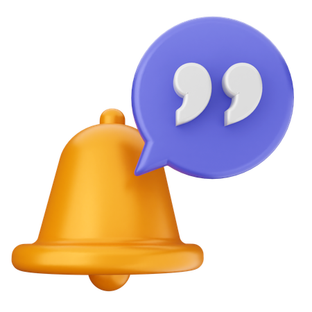 Notification Bell  3D Icon