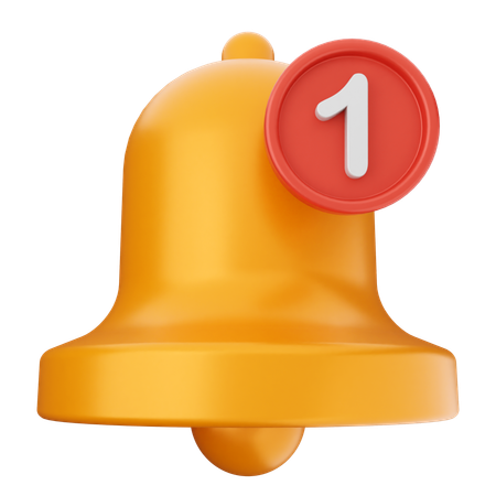 Notification Bell  3D Icon