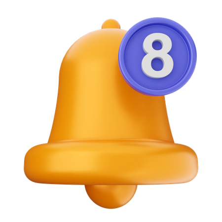 Notification Bell  3D Icon