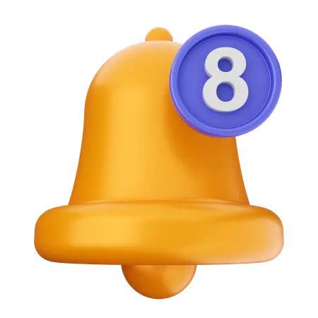 Notification Bell  3D Icon