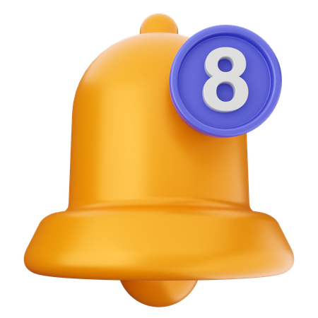 Notification Bell  3D Icon