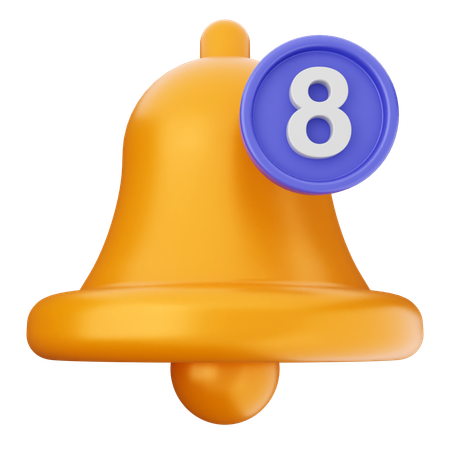 Notification Bell  3D Icon