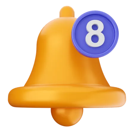 Notification Bell  3D Icon