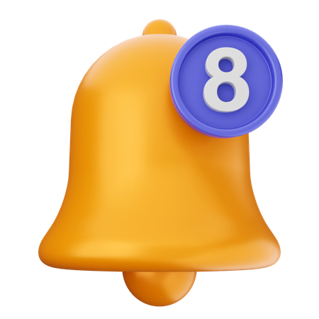 Notification Bell  3D Icon