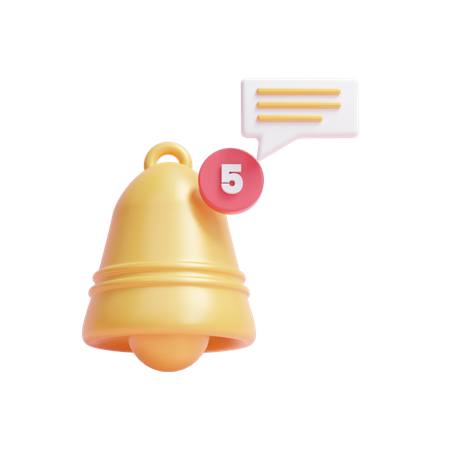 Notification Bell  3D Icon