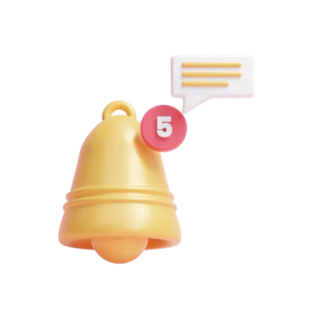 Notification Bell  3D Icon