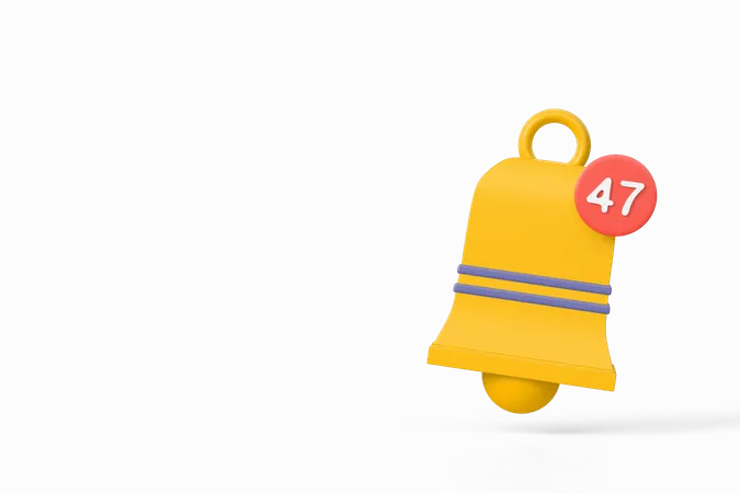 Notification Bell  3D Icon