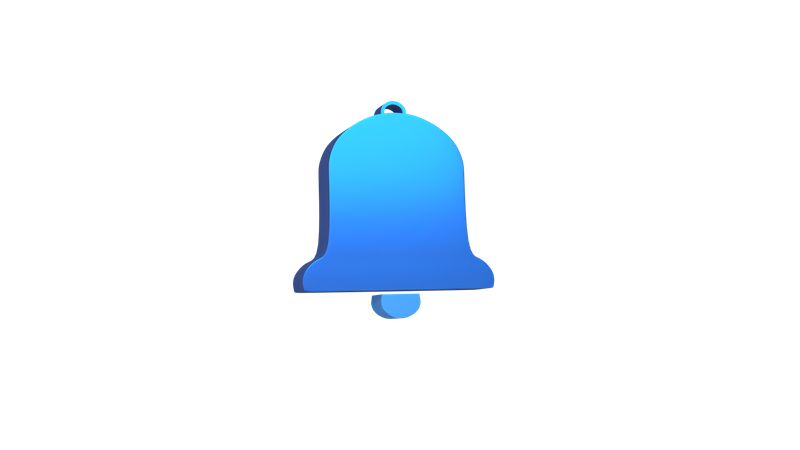 Notification Bell  3D Illustration